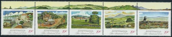 AUSTRALIA - 1989 'PASTORAL ERA' Strip of 5 MNH [B6543]