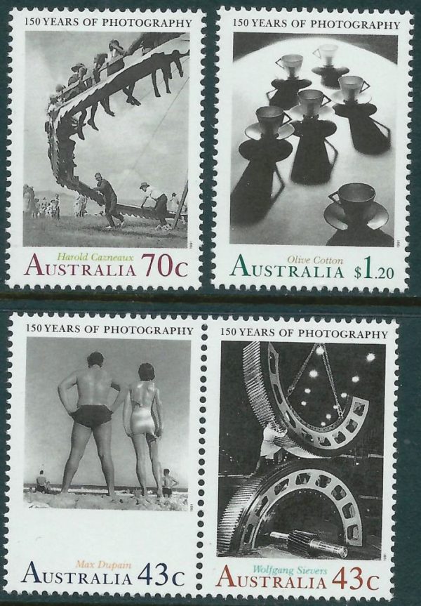 AUSTRALIA - 1991 'PHOTOGRAPHY IN AUSTRALIA' Set of 4 MNH [B3736]