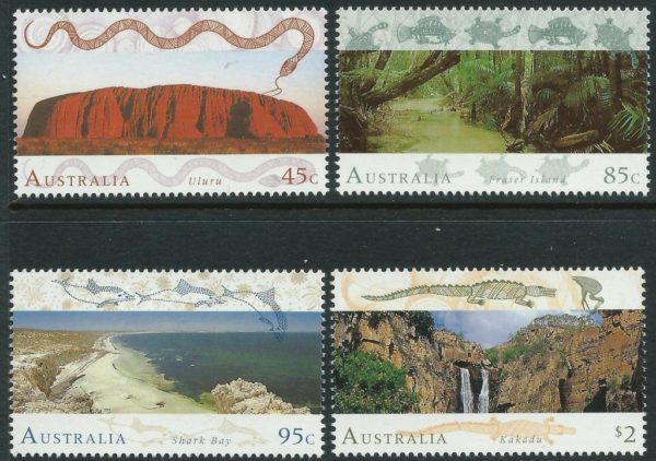 AUSTRALIA - 1993 'WORLD HERITAGE SITES' Set of 4 MNH [D7250]