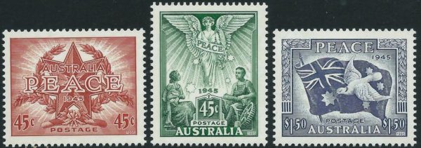 AUSTRALIA - 1995 'PEACE IN THE PACIFIC' Set of 3 MNH [E6258]
