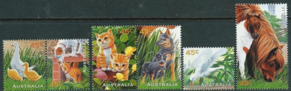 AUSTRALIA - 1996 'PETS' Set of 6 MNH [E2910]