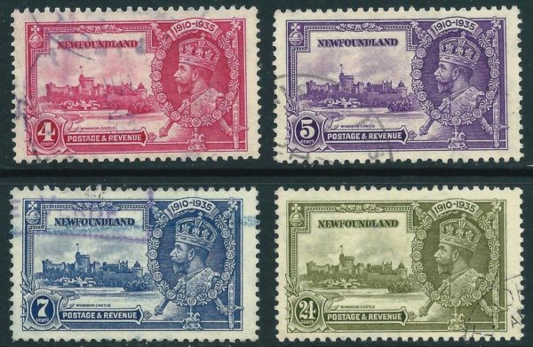 NEWFOUNDLAND - 1935 KGV 'SILVER JUBILEE' Omnibus FU SG250-253 Cv £38 [A4721]