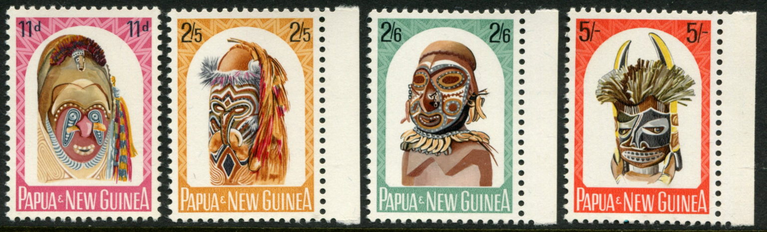 PAPUA NEW GUINEA – 1964 ‘NATIVE ARTIFACTS’ Set of 4 MNH SG51-54 [A7738 ...