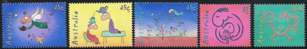 AUSTRALIA - 1998 'LEUNIG'S TEAPOT OF TRUTH' Set of 5 MNH [B2764]