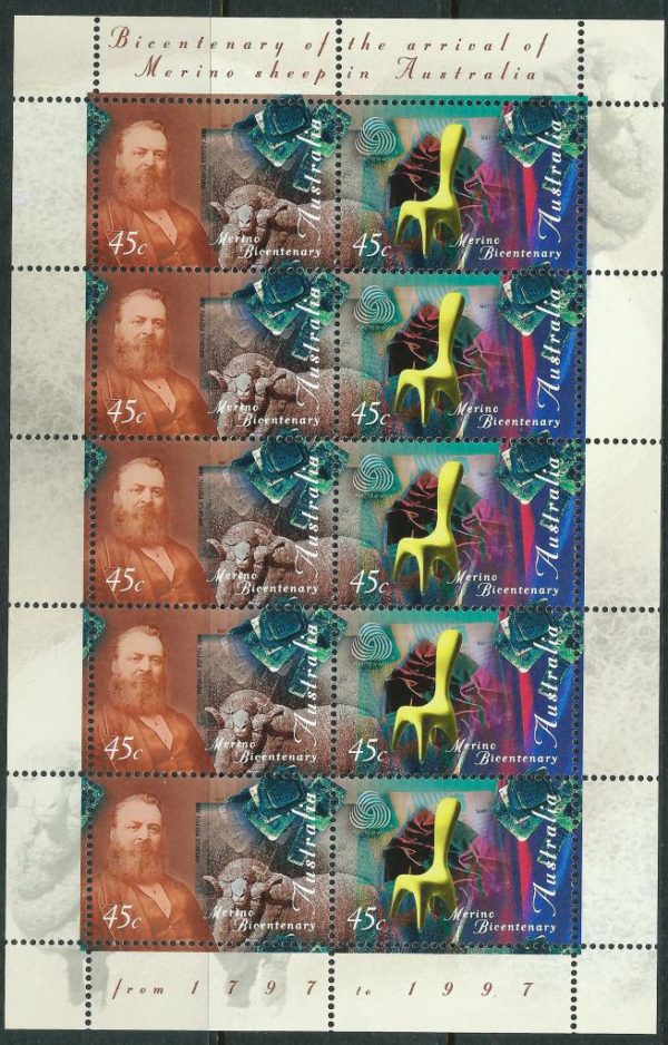AUSTRALIA - 1997 'MERINO SHEEP' Miniature Sheet MNH [E8726]