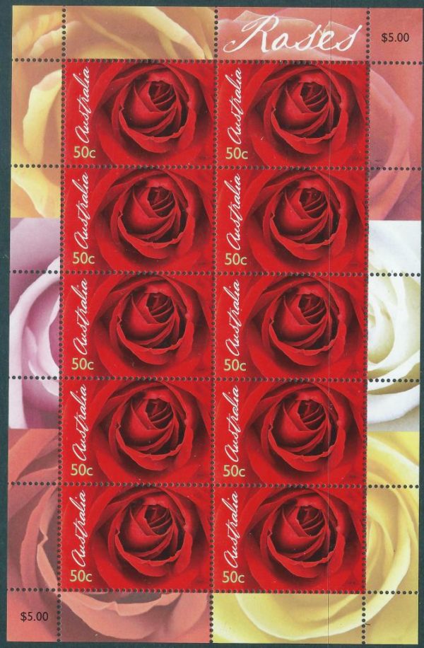 AUSTRALIA - 2006 'ROSES' Sheetlet of 10 MNH [D3085]