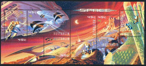 AUSTRALIA - 2000 'SPACE' Miniature Sheet MNH [E2605]