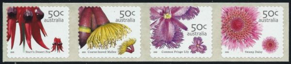 AUSTRALIA - 2005 'WILDFLOWERS' SEP Self Adhesive Coil Strip Mint [D7418]