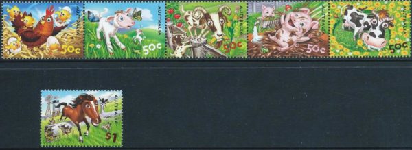 AUSTRALIA - 2005 'DOWN ON THE FARM' Set of 6 MNH [D7243]