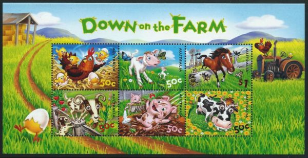 AUSTRALIA - 2005 'DOWN ON THE FARM' Miniature Sheet MNH [B9895]