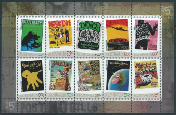 AUSTRALIA - 2006 'ROCK POSTERS' Miniature Sheet MNH [E9035]