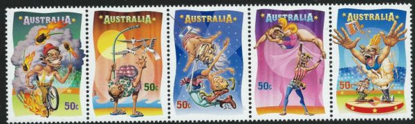 AUSTRALIA - 2007 'CIRCUS UNDER THE BIG TOP' Strip of 5 MNH [E3735]