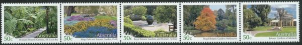 AUSTRALIA - 2007 'BOTANIC GARDENS' Strip of 5 MNH [F1225]
