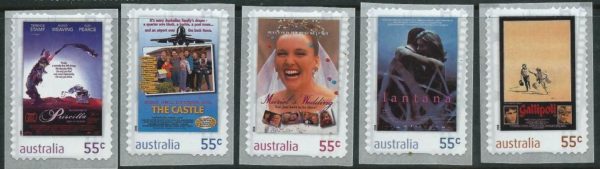 AUSTRALIA - 2009 'FAVOURITE FILMS' Self Adhesive set of 5 Mint [E6361]