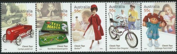 AUSTRALIA - 2009 'CLASSIC TOYS' Strip of 5 MNH [B7657]