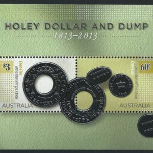AUSTRALIA - 2013 'HOLEY DOLLAR & DUMP' Miniature Sheet MNH [B9557]