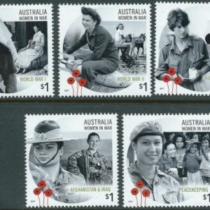 AUSTRALIA - 2017 'WOMEN IN WAR' Set of 5 MNH [E7867]