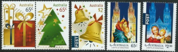 AUSTRALIA - 2017 'CHRISTMAS' Issue I & II Set of 5 MNH [B9304]