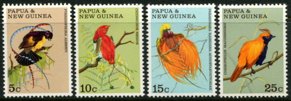 PAPUA NEW GUINEA - 1970 'BIRDS OF PARADISE' Set of 4 MNH [D8576]