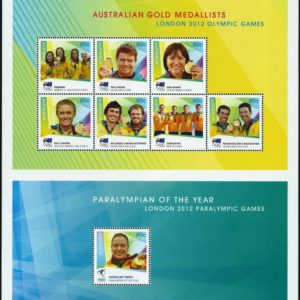 AUSTRALIA - 2012 'LONDON OLYMPIC GOLD MEDALLISTS' Composite Sheet MNH [E9372]