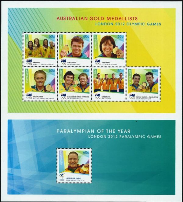 AUSTRALIA - 2012 'LONDON OLYMPIC GOLD MEDALLISTS' Composite Sheet MNH [E9372]