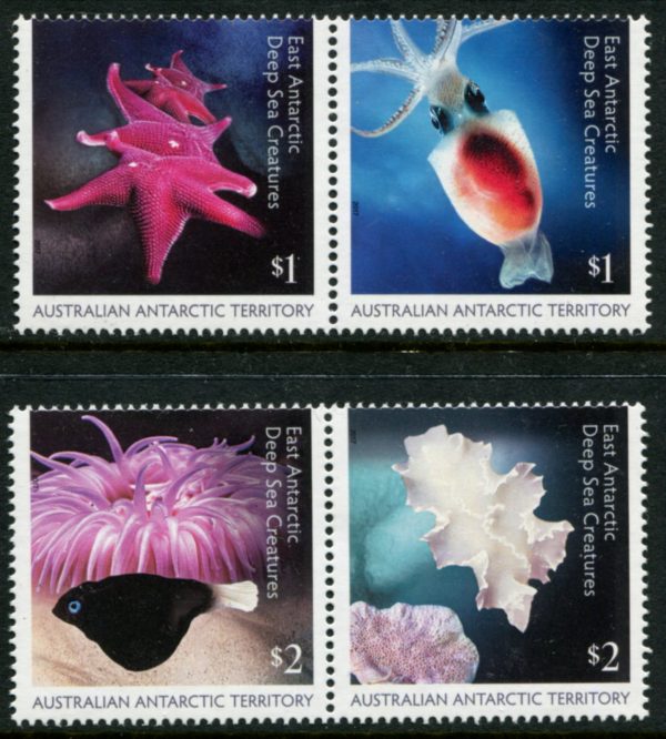 AAT - 2017 'EAST ANTARCTIC DEEP SEA CREATURES' Set of 4 MNH [E8718]