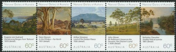 AUSTRALIA - 2013 'NATIONAL GALLERY' Strip of 5 MNH [D2974]