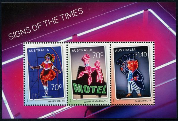 AUSTRALIA - 2015 'SIGNS OF THE TIMES' Miniature Sheet MNH [E6945]