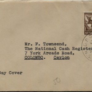 AUSTRALIA - 1960 6d 'NUMBAT' - By Private FDC Maker [C0339]