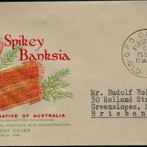AUSTRALIA - 1960 2/5d 'SPIKEY BANKSIA' First Day Cover [C0387]