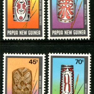 PAPUA NEW GUINEA - 1987 'WAR SHIELDS' Set of 4 MNH [B0607]
