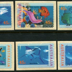 AUSTRALIA - 1995 'WORLD DOWN UNDER' Self Adhesive Set of 6 Mint [E9506]