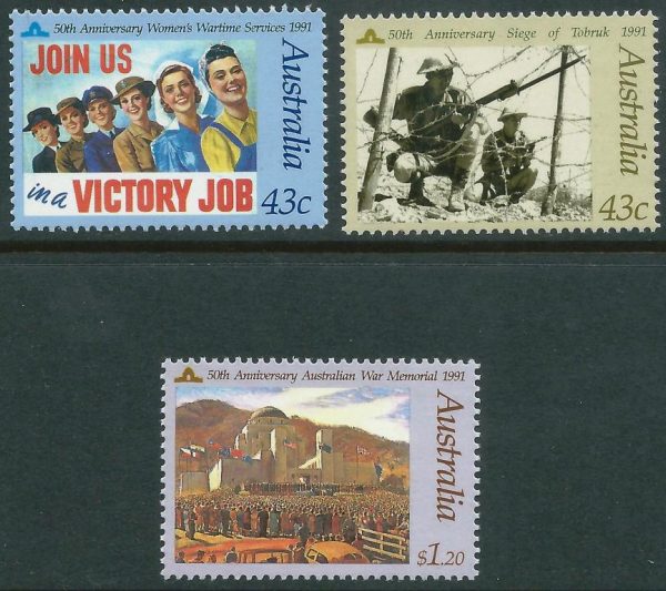 AUSTRALIA - 1991 'WOMEN'S WARTIME SERVICE' Set of 3 MNH [E6266]