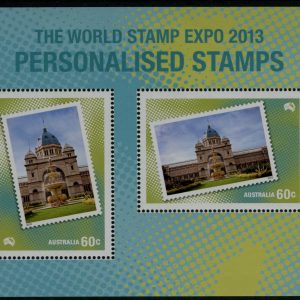 AUSTRALIA - 2013 'WORLD STAMP EXPO - Personalised Stamps' Miniature Sheet MNH [D8754]