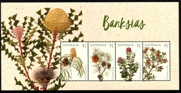 AUSTRALIA - 2018 'BANKSIAS' Miniature Sheet MNH [D4477]
