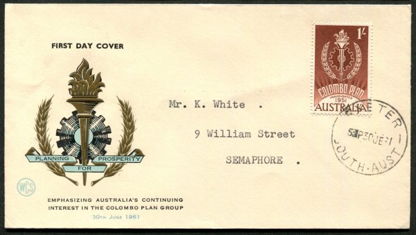 AUSTRALIA - 1961 'COLOMBO PLAN' WCS First Day Cover [C1769]