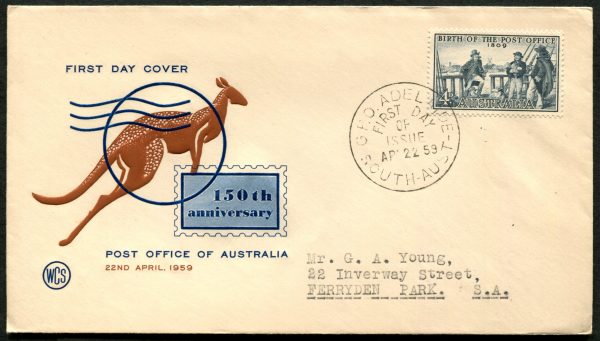 AUSTRALIA - 1959 'BIRTH OF THE POST OFFICE' WCS First Day Cover [C1785]
