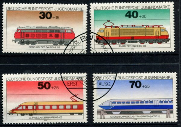 GERMANY - 1975 'GERMAN WEST LOCOMOTIVES' Set of 4 FU [A8488]