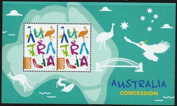 AUSTRALIA - 2017 'CONCESSION' Miniature Sheet MNH [E4949]