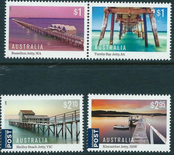 AUSTRALIA - 2017 'AUSTRALIAN JETTIES' Set of 4 MNH [D4644]