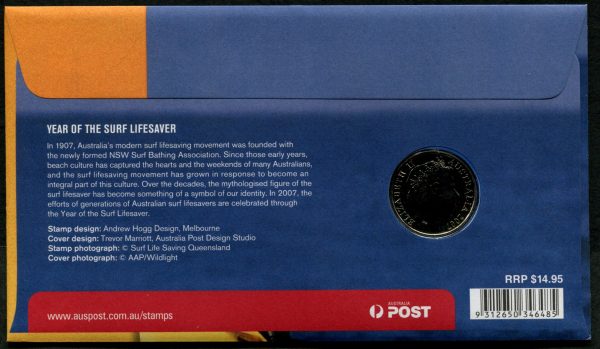 AUSTRALIA - 2007 'YEAR OF THE SURF LIFESAVER' PNC/First Day Cover [D4171]