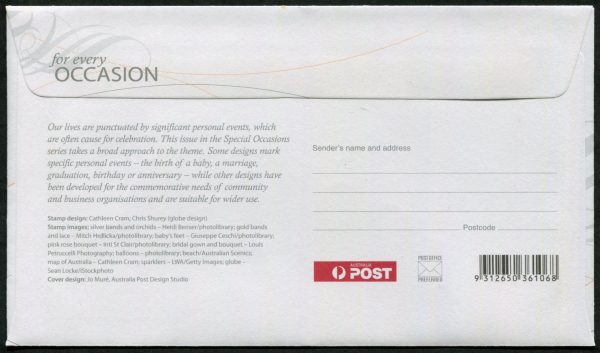 AUSTRALIA - 2008 'FOR EVERY OCCASION' First Day Cover [D8241]