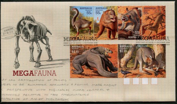 AUSTRALIA - 2008 'MEGAFAUNA' First Day Cover [E0438]