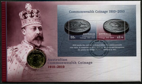 AUSTRALIA - 2010 'COMMONWEALTH COINAGE' PNC RAM $1 Coin [E2293]