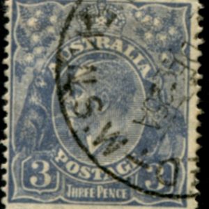 AUSTRALIA - 1928 KGV SM Wmk 3d 'ULTRA.' Die 1 SG100 FU Cv $20 [B2009]