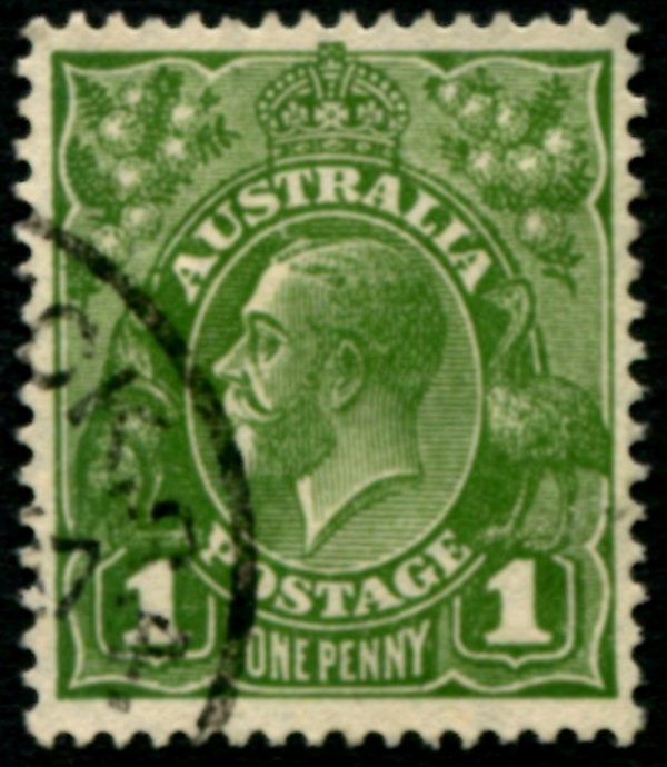 AUSTRALIA - 1931 KGV CofA Wmk 1d 'GREEN' SG125 FU Cv $2 [B2039]