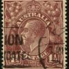 AUSTRALIA - 1918 KGV Single Wmk 1½d 'RED-BROWN' VARIETY SG59 FU CV $50 [B2322]