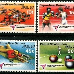 PAPUA NEW GUINEA - 1982 'COMMONWEALTH GAMES + ANPEX' Set of 4 MLH [B1768]