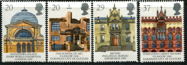 GREAT BRITAIN -1990 'Europa Glasgow City of Culture' Set of 4 MNH [E4131]
