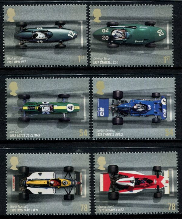 GREAT BRITAIN - 2007 'GRAND PRIX' Set of 6 MNH [E5315]